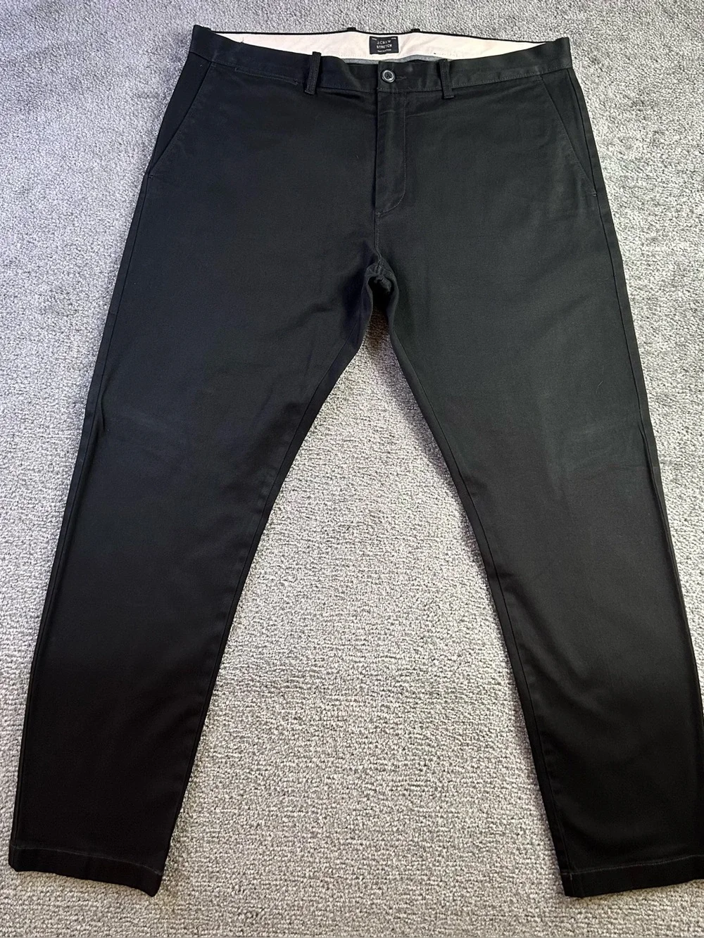 J CREW 484 Stretch  Flat Front Chino Pants 36x32 Lot of 3 Brown Black Khaki